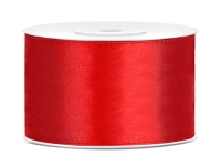 Wstążka satynowa 38 mm - CZERWONA