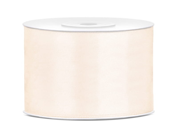 Wstążka satynowa 50 mm - KREMOWA - SweetPrint.pl