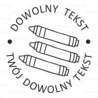 Personalizowany stempel dla nauczyciela - KREDKI
