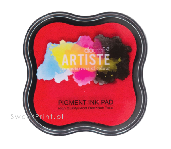 Tusz pigmentowy Docrafts  -czerwony - SweetPrint.pl