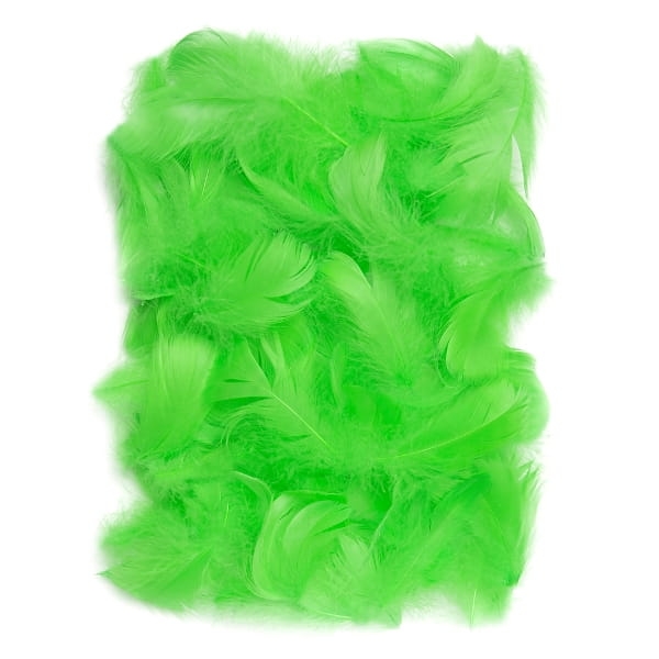 Piórka dekoracyjne, zielone - SweetPrint.pl