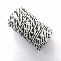 Sznurek bawełniany BAKERS TWINE  biało - zielony