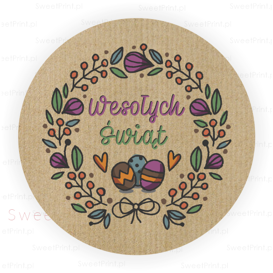 naklejki wielkanocne kraft - SweetPrint.pl