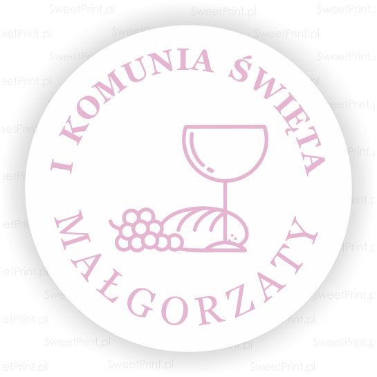 personalizowane naklejki na pierwszą komunię