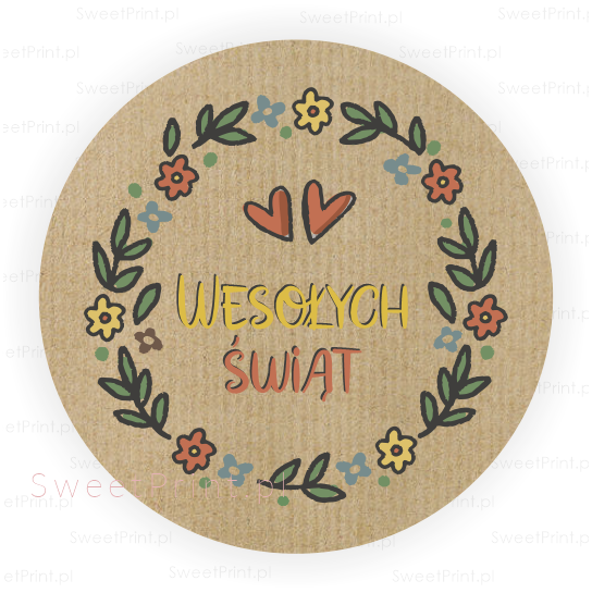 Wielkanocne naklejki kraft - SweetPrint.pl