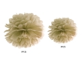 Pompon z bibuły ZŁOTY, 35 cm - SweetPrint.pl