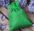 zielony woreczek jutowy  - SweetPrint.pl