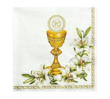 Papierowe serwetki komunijne z nadrukiem - SweetPrint.pl