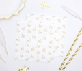Papierowe serwetki komunijne z nadrukiem w gołąbki - SweetPrint.pl
