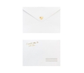 Koperta ze złotym nadrukiem dołączona do kartki - SweetPrint.pl