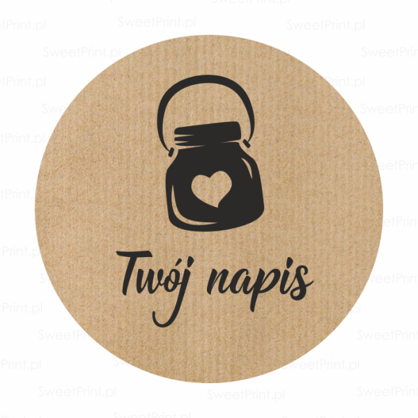 NAKLEJKI Z PAPIERU KRAFT - SweetPrint.pl