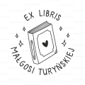 Stempel exlibris okrągły wzór 1 – personalizowany