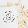 Stempel exlibris wzór 1 – odbicie z imieniem