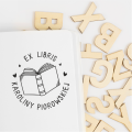 Stempel exlibris wzór 2 – odbicie z imieniem