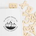 personalizowany stempel z motywem gór - SweetPrint.pl