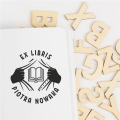 Stempel exlibris SUPERHERO – wzór z superbohaterem