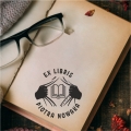 Stempel exlibris SUPERHERO – przykład z imieniem