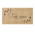 Naklejki kraft z własnym napisem - SweetPrint.pl