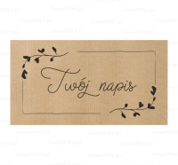 Personalizowane naklejki kraft  GAŁĄZKI