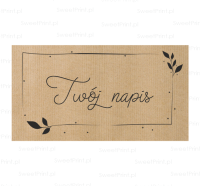 Personalizowane naklejki kraft  GAŁĄZKI 