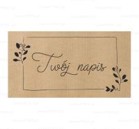 Personalizowane naklejki kraft  GAŁĄZKI 