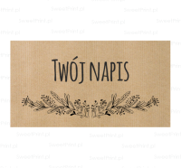 Personalizowane naklejki z papieru kraft 