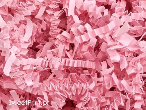 Różowe papierowe wiórki - SweetPrint.pl