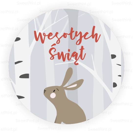 personalizowane naklejki świąteczne