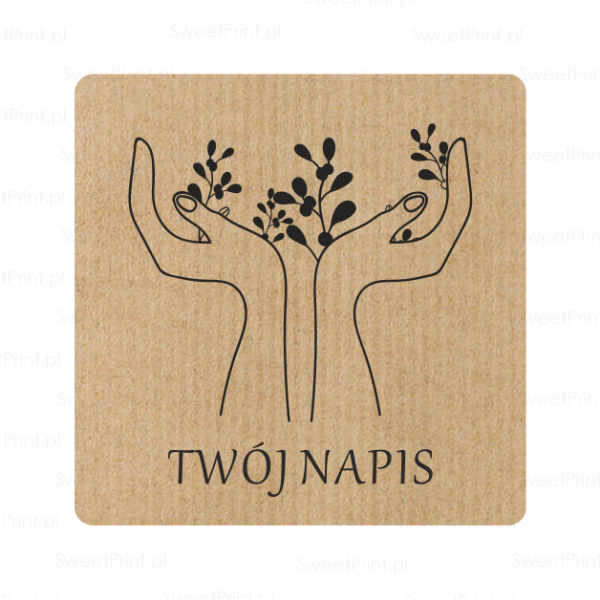 naklejki z papieru kraft - SweetPrint.pl