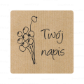Naklejki kraft z własnym napisem - SweetPrint.pl
