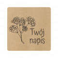 Naklejki kraft z własnym napisem - SweetPrint.pl