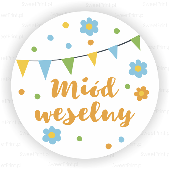 NALEPKI NA MIÓD WESELNY