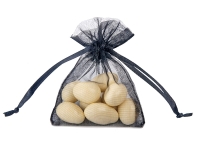 Woreczek z organzy - czarny  8x10 cm 