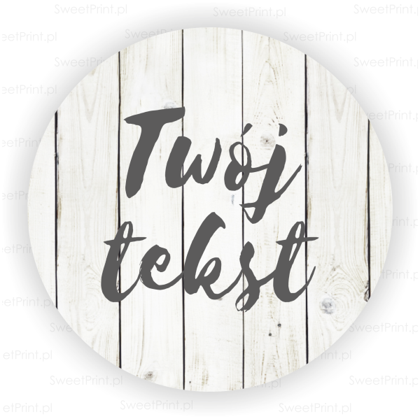 personalizowane naklejki z tłem w deski
