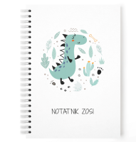 Personalizowany  notes  / zeszyt DINO
