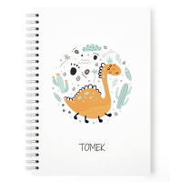Personalizowany  notes  / zeszyt DINO