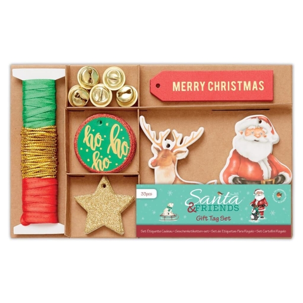 zestaw świątecznych dekoracji do pakowania prezentów - SweetPrint.pl