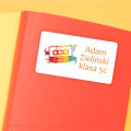 Naklejki na książki i zeszyty z kasetą magnetofonową  - SweetPrint.pl
