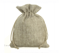 Woreczek jutowy  10x13 cm NATURALNY  CIEMNY