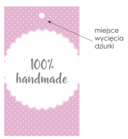Etykiety / Cenówki  POLKA DOT  PINK  skomponuj własną etykietę
