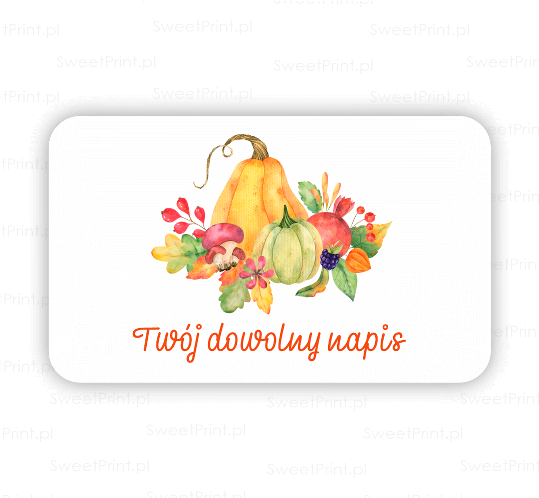 personalizowane naklejki z dyniami - SweetPrint.pl