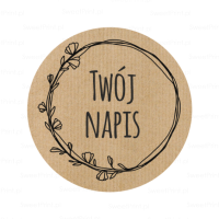 Naklejki z papieru kraft  EKO WIANEK 