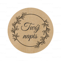 Naklejki z papieru kraft  EKO WIANEK 