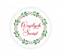 Naklejki z napisem Wesołych Świąt - SweetPrint.pl