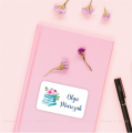 personalizowane naklejki z książkami  / z własnym napisem - SweetPrint.pl
