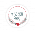 Naklejki z napisem Wesołych Świąt - SweetPrint.pl