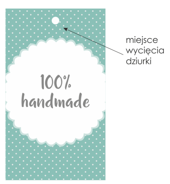 wizytówka etykieta do produktów handmade