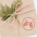 stempel świąteczny woodies - pieczątka z rękawiczkami - SweetPrint.pl