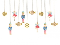 Świąteczne zawieszki do prezentów DZIADEK DO ORZECHÓW