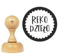 Stempel drewniany  RĘKODZIEŁO